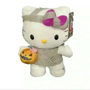 🎃NWT Hello Kitty Side Stepper Bundle Mummy & Black Cat Musical Dancing Plush